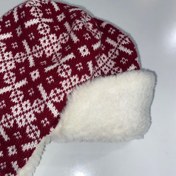 Snowflake Unisex Pure Merino Wool Bomber Hat