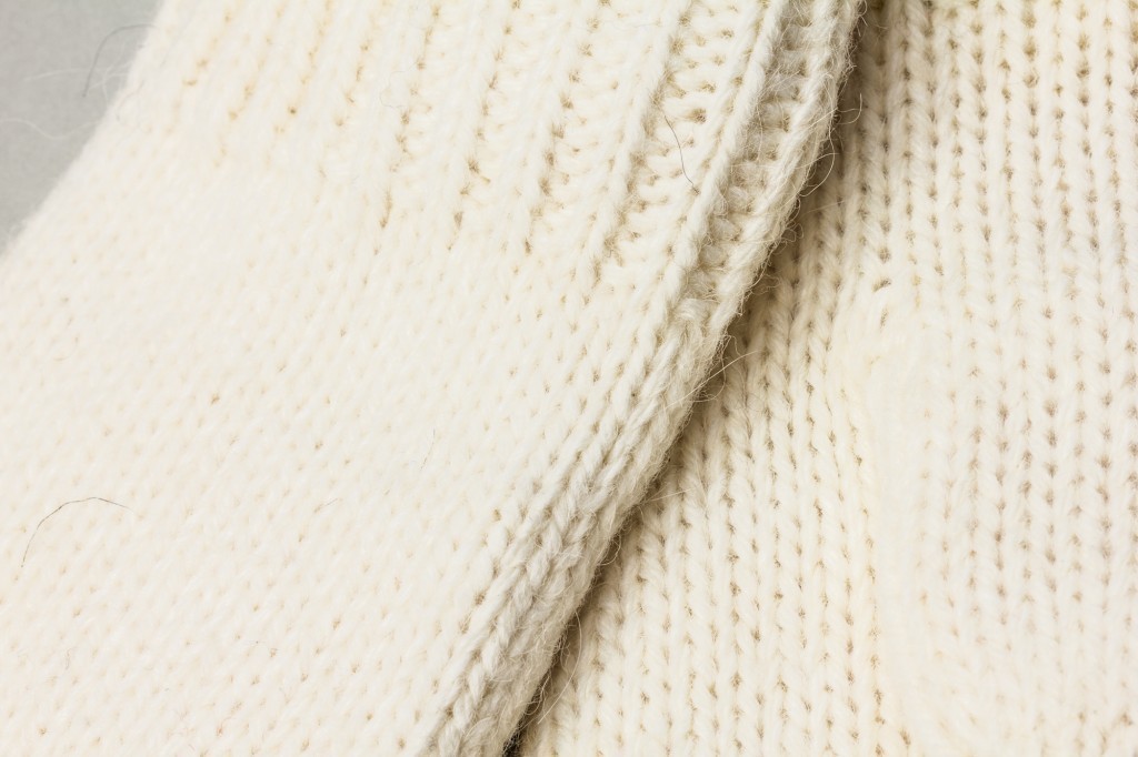 Pagliaccio Unisex Winter Merino Wool Blend Mitt Шерстяные варежки белого цвета