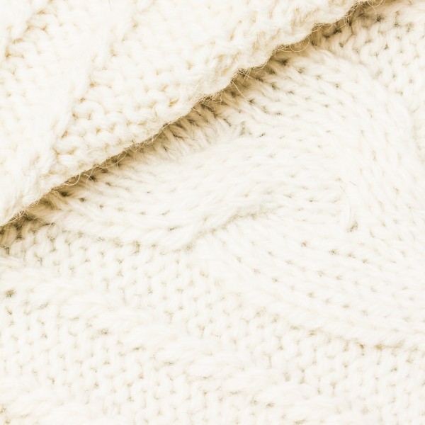 Tresse alpaca cable knit scarf