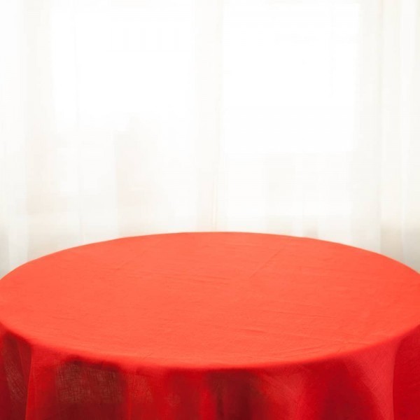 Broderi Red Linen Tablecloth