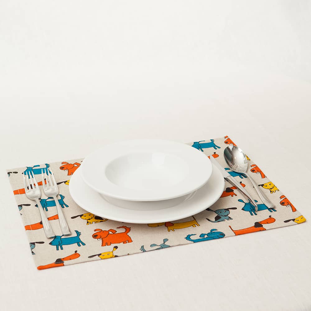 Dogs Print Placemat