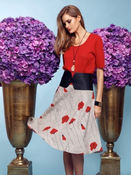 Nata Linen top and Asel linen skirt