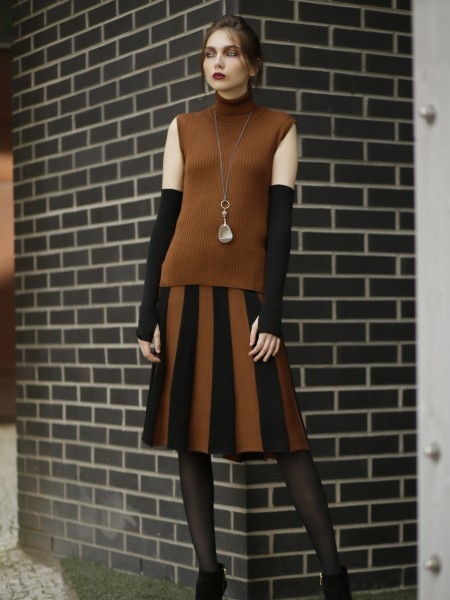 Wool knit skirt Andria and top Felina