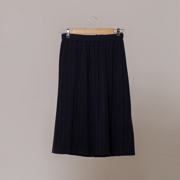 Muza plisse knit skirt black