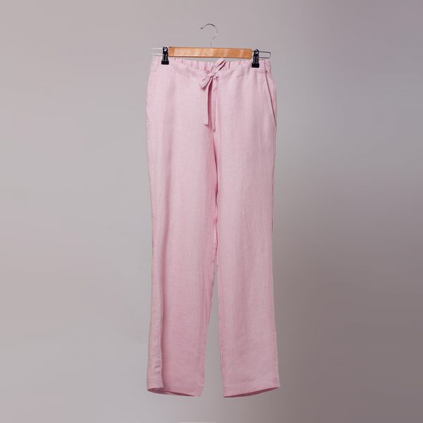 Marine linased paelaga püksid roosa