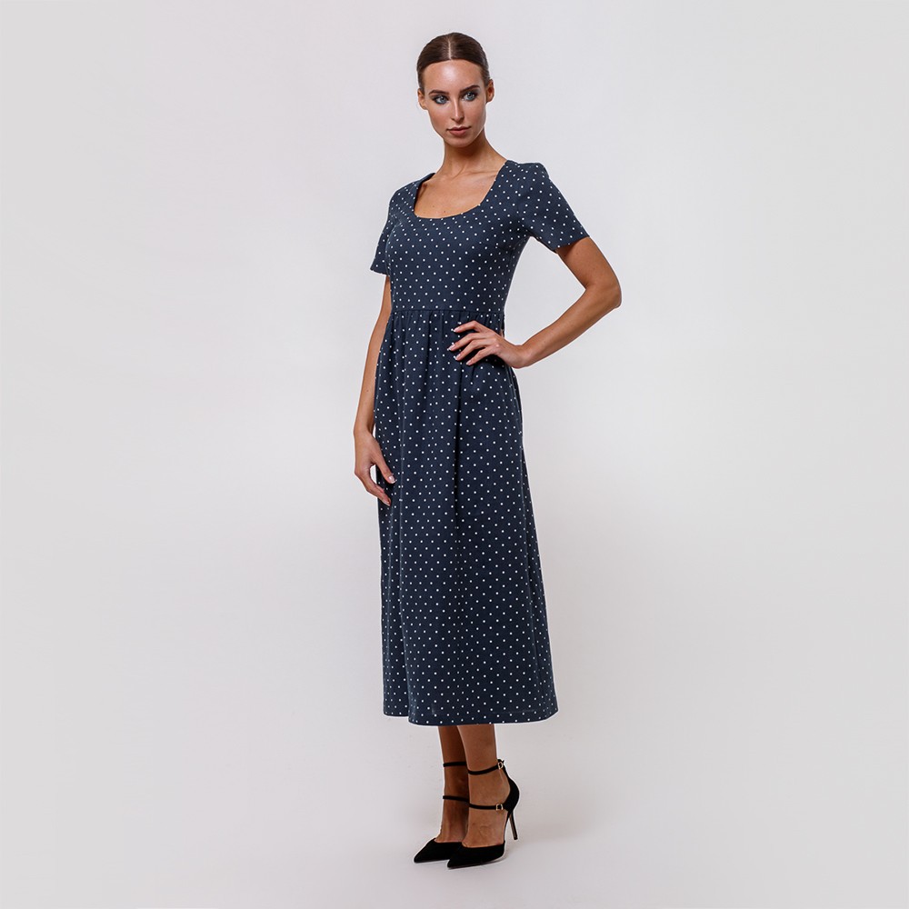 Sivilia linen dots print dress – Shop with Veta