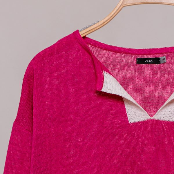 Jenna трикотажный пуловер розового цвета