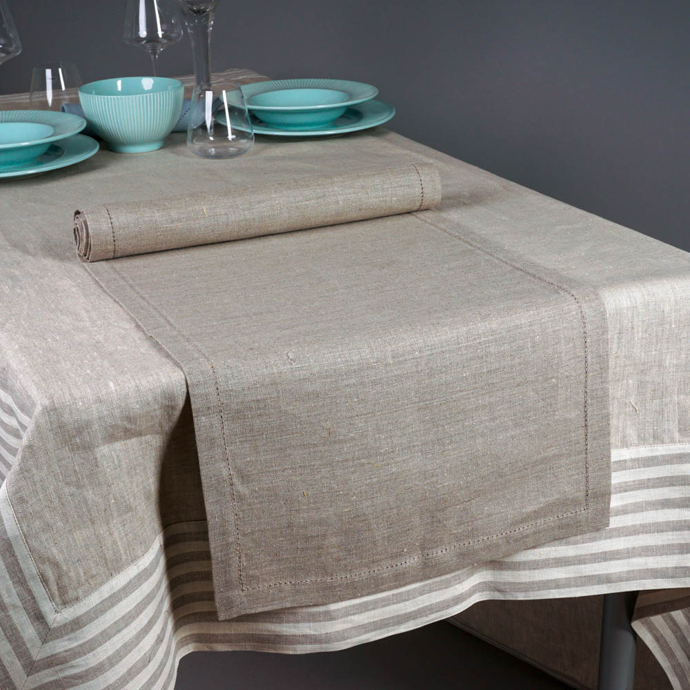 gray table runner