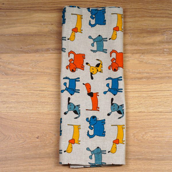 Bright Dogs Print Table Runner