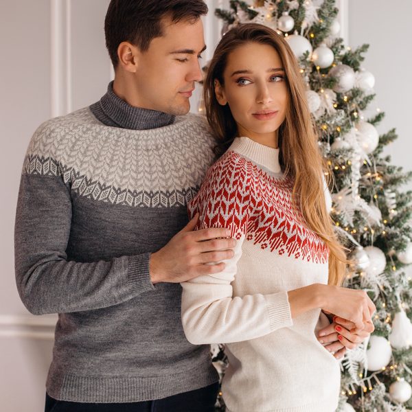 Lopapeysa jacquard knit sweater