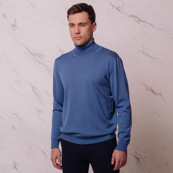 Ivan wool pullover blue sapphire