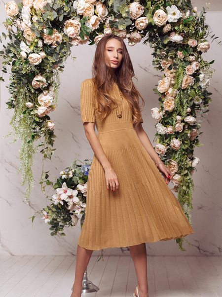 Fine knit linen viscose dress Kaisa