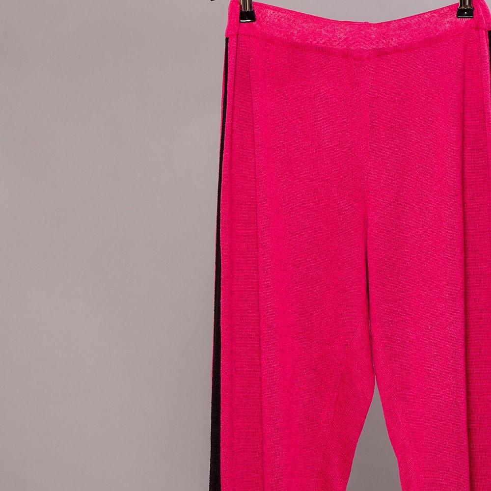 Tr057-Jenna-fuxia-viscoose-trousers crop
