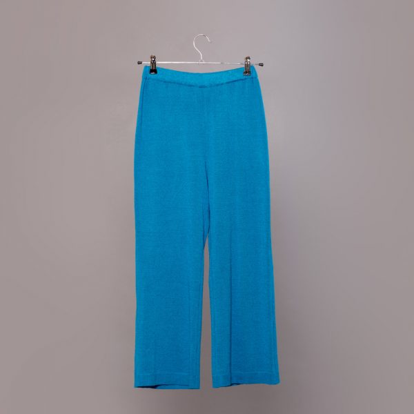 Vita knitted trousers blue lagoon