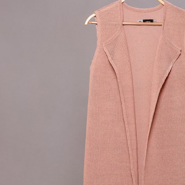 Asti knit waistcoat light pink