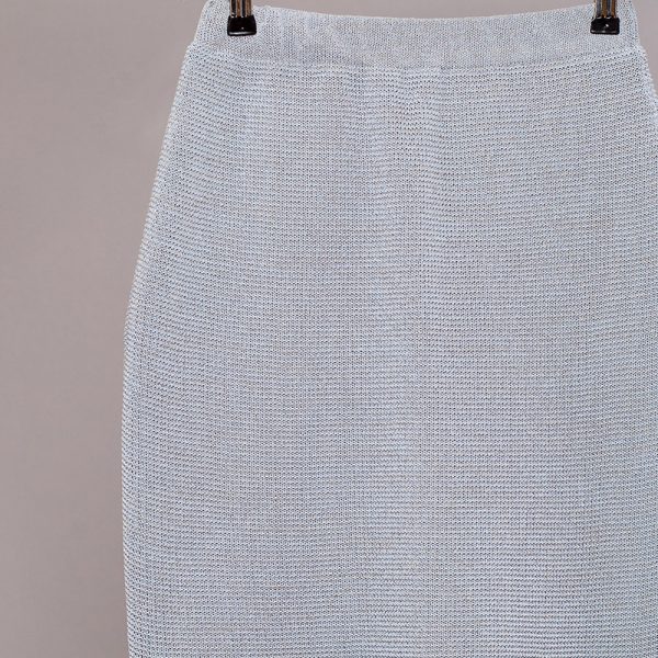 Olivia textured knit linen skirt mint