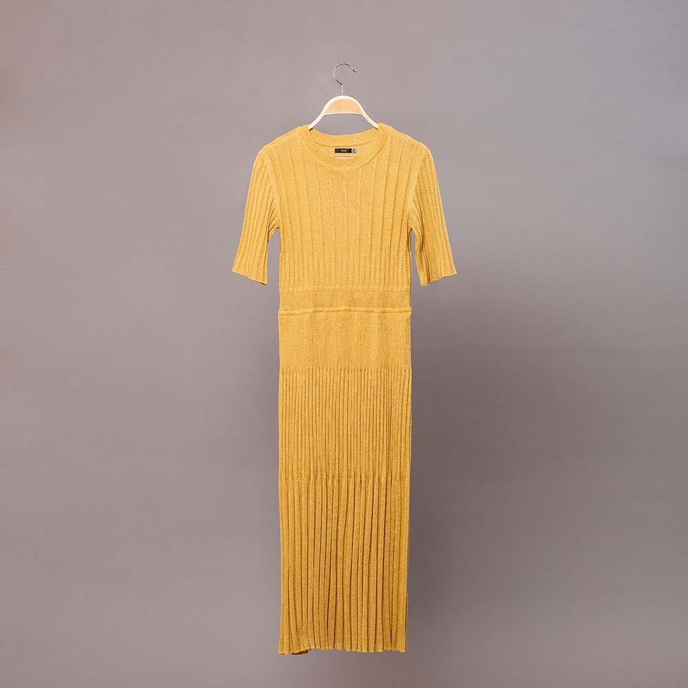 Dr161 Kaisa-yellow-viscoose-dress
