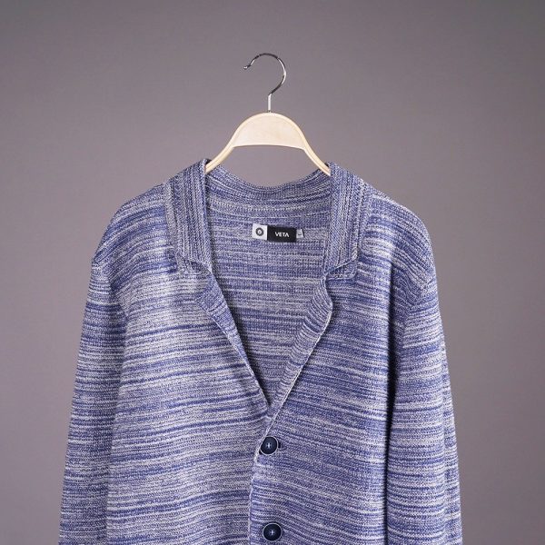 Oliver knit linen jacket blue