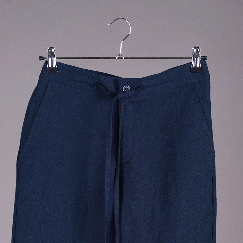 Tomson Pure Linen Trousers dark blue – Shop with Veta