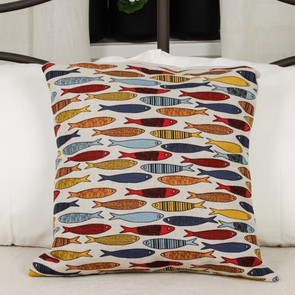 Margo Fishes Print Pillowcase