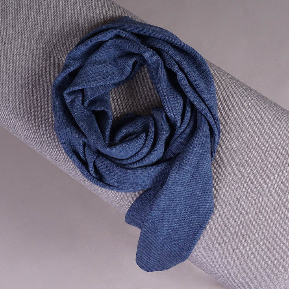 SC114 Stella blue (2) Stella large wool knit blue scarf