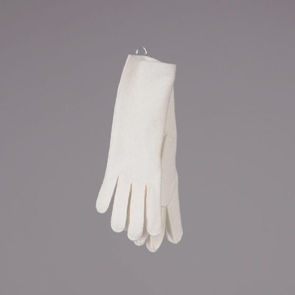 Adelina wool blend cream gloves