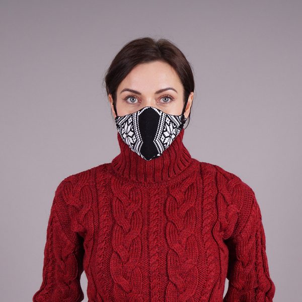 Nordstar black knitted reusable mask