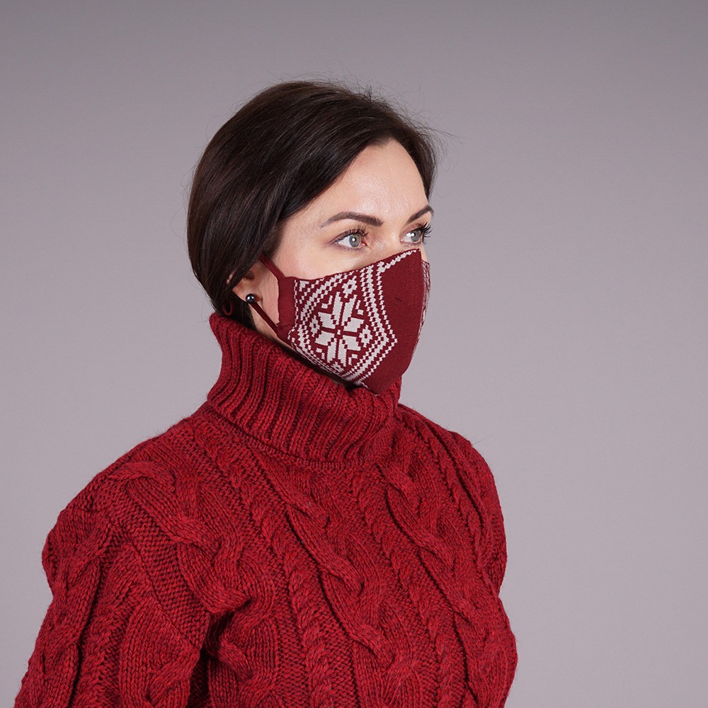 Nordstar bordo knitted reusable mask