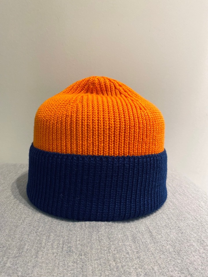 Arno kahevärviline villane müts oranž-sinine