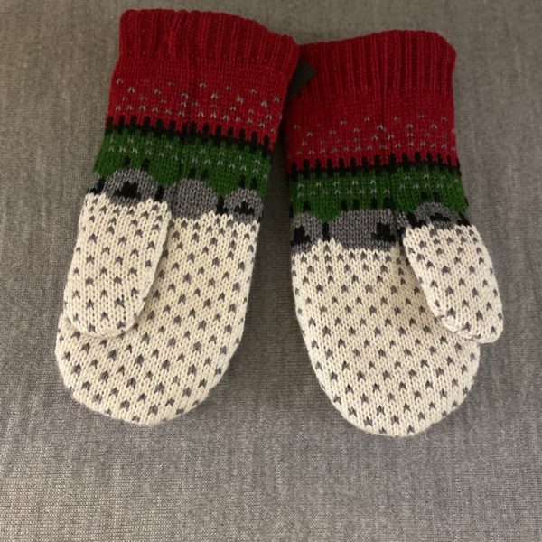 Dollis wool mittens for 4-5 year kids