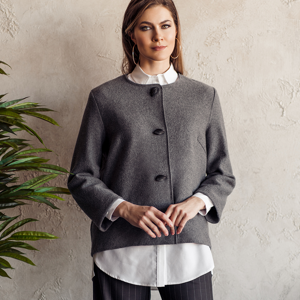Mika pure wool grey jacket