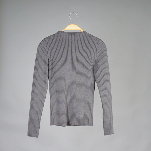 Nino трикотажный пуловер из шерсти серого цвета
