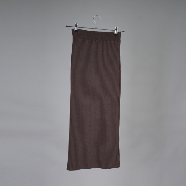 Nino шерстяная юбка миди коричневого цвета