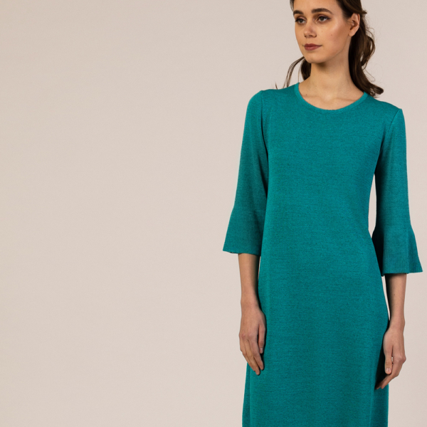Martina knit dress turquoise