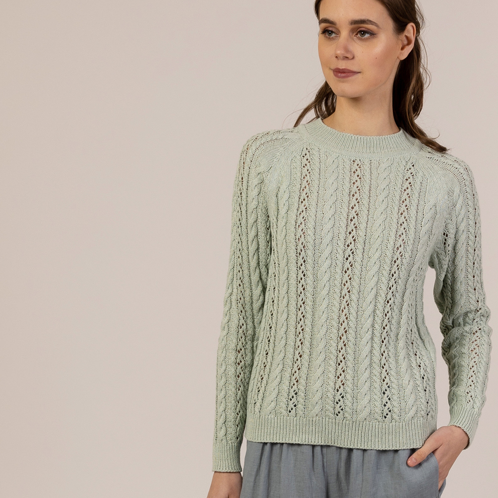 Nadin pullover mixed with silk mint