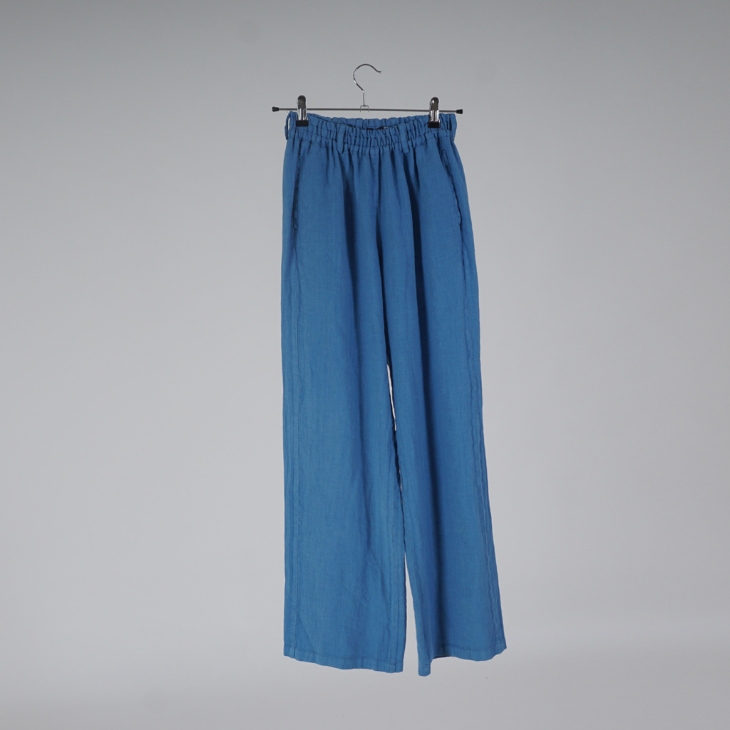 Marju pure linen pants blue
