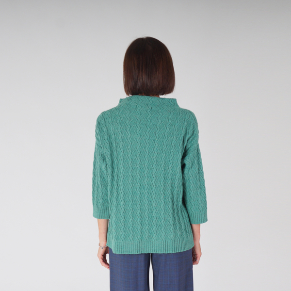 Xana шерстяной пуловер зелёного цвета