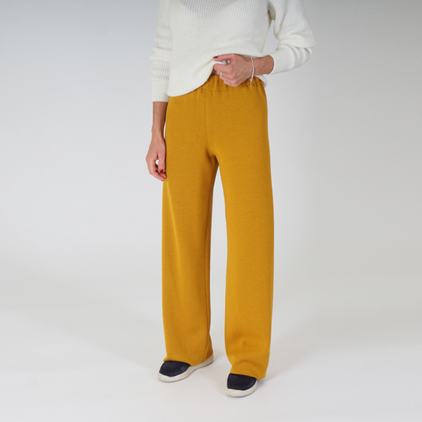 Kersti жёлтые шерстяные брюки