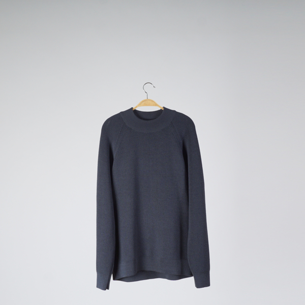 Gustav wool knit pullover gray