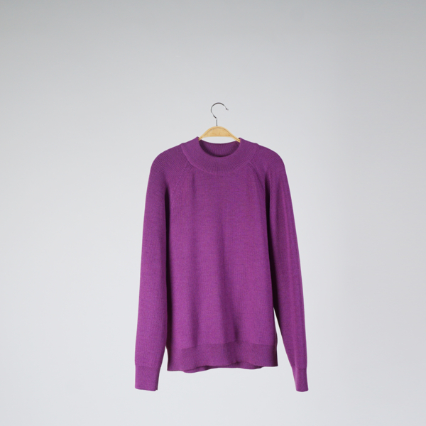 Gustav wool knit pullover lilac