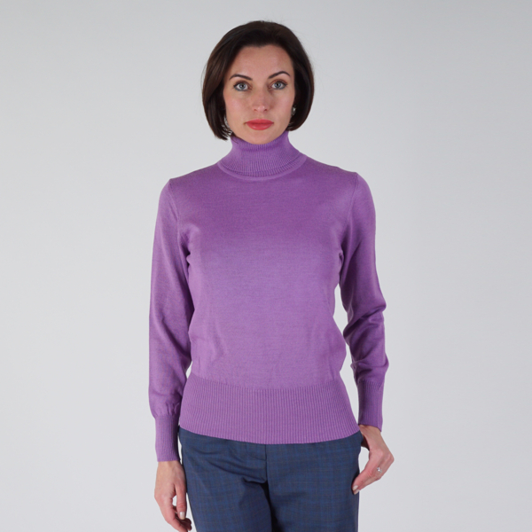 Kloe шерстяной пуловер лилового цвета