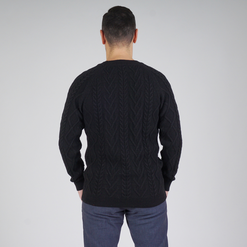 DSC09450 Mateo wool blend black pullover
