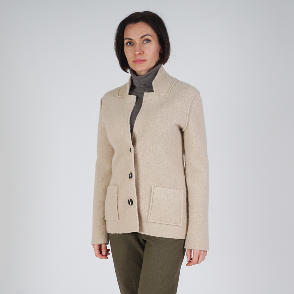 Polina pure wool beige jacket