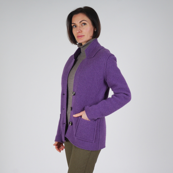 Polina pure wool purple jacket