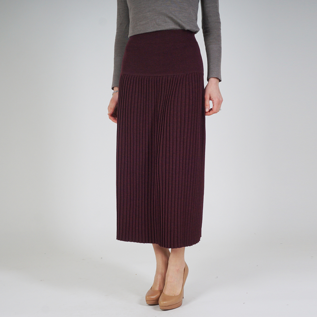 Peja long plisse skirt bordo