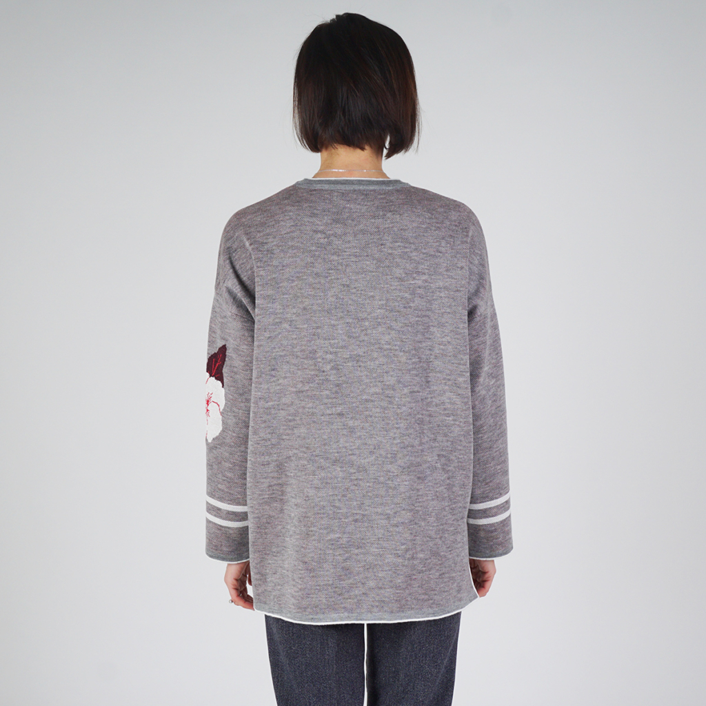 PL344-Flure-grey-2 Fleur pure wool grey pullover