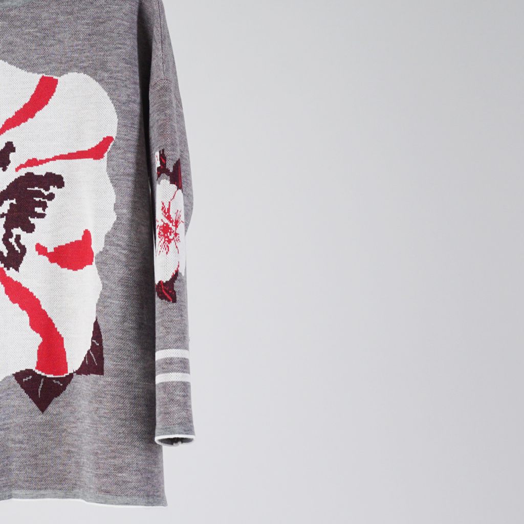 PL344-Flure-grey-3 Fleur pure wool grey pullover