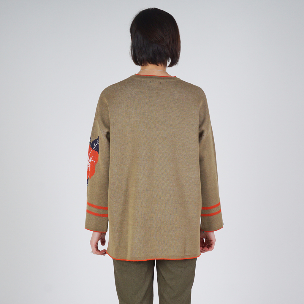 PL344-Flure-oliv-2 Fleur pure wool olive pullover