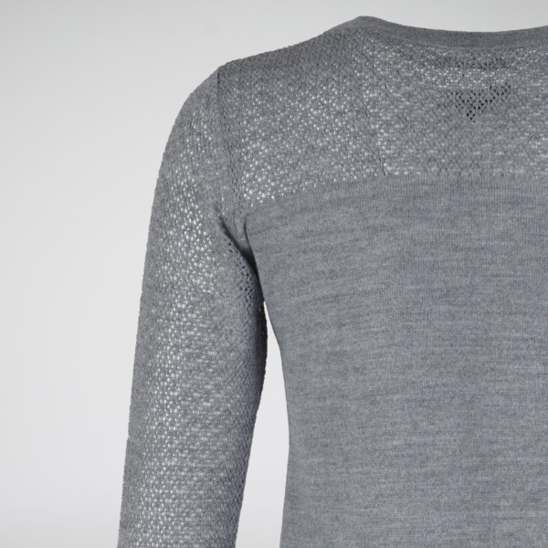 Azaline O-neck grey knit pullover