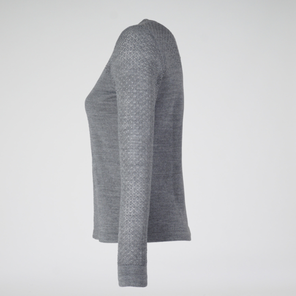 Azaline O-neck grey knit pullover